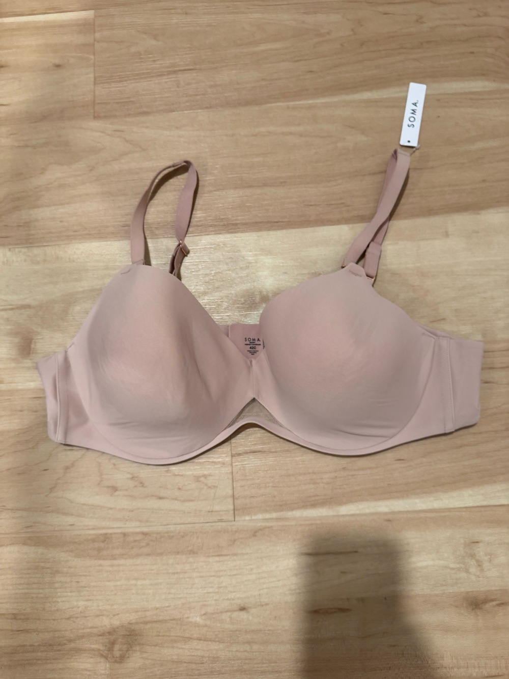 NWT Soma Bodify Perfect Coverage Bra Size 42C Nude